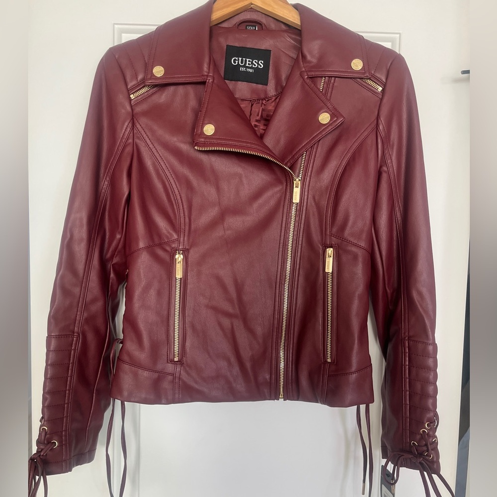 NWT Women’s Guess Faux Leather Jacket